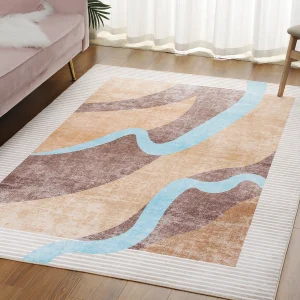 Area Rugs for Living Room, Washable Vintage Rug